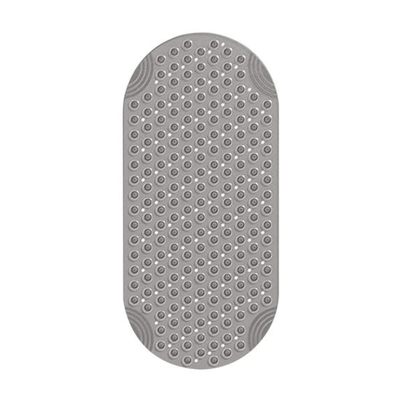 Bath Mat Non-slip Mat Long Ellipse PVC Bath Mat Bubble Massage Foot Mat Suction Cup Floor Mat