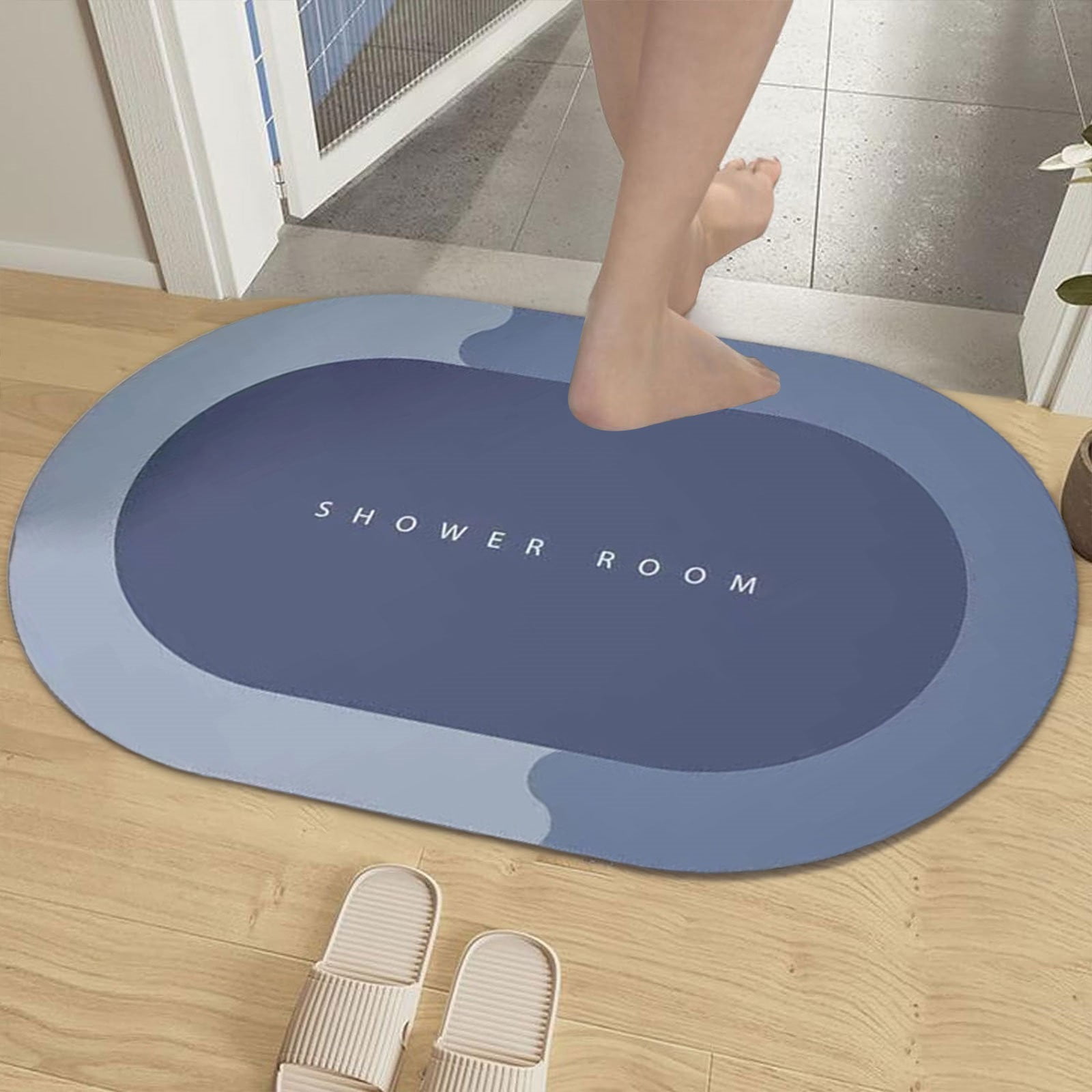 Bath Mat Rubber Bath Mats Quick Drying Non Slip Bathroom Mat Super ...