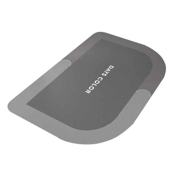 Bath Mat Rug-Innovative Bathroom Rug Mat Super Absorbent Quick Dry Rubber Backed Dirt Resistant Bath Rugs Mats for Bathroom Non Slip Gray Bathroom Rug for Shower Sink Bathtub