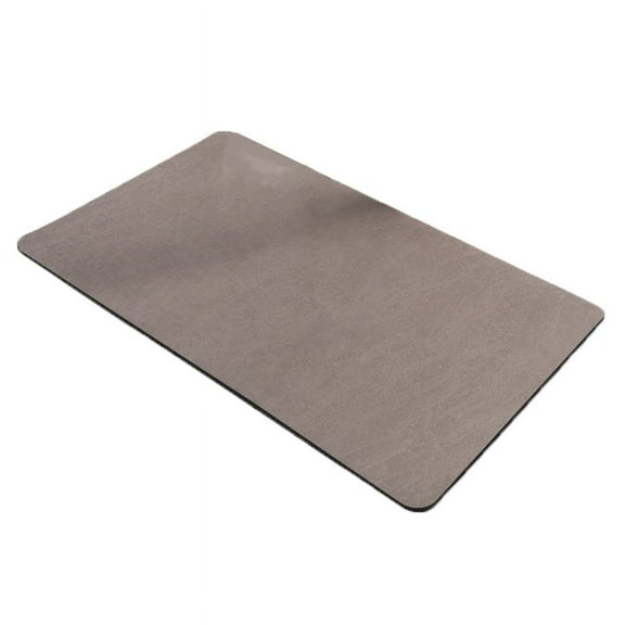 Bath Mat Rug-Rubber Quick Dry Super Absorbent Thin Bathroom Rugs Fit Under Door-Washable Bathroom Floor Mats Brown S