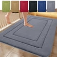 thumbnail image 1 of Bath Mat Rug, Soft Microfiber Absorbent Bathroom with Non-slip Backing, Quick-dry Velvet Fleece Floor Mat for Shower Tub Kitchen and Bedroom, Topliu, 1 of 9
