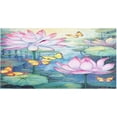 thumbnail image 1 of Bath Mat, Soft Absorbent Bath Rug, Lotus Painting Bath Mats for Bathroom, Living Room Bedroom Home Floor Mat, Bath Mat for Tub Non Slip 20 x 39 Inch Home Decor, 1 of 7