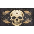 thumbnail image 1 of Bath Mat, Soft Absorbent Bath Rug, Skull Moon Bath Mats for Bathroom, Living Room Bedroom Home Floor Mat, Bath Mat for Tub Non Slip 20 x 39 Inch Home Decor, 1 of 7