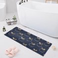 thumbnail image 1 of Bath Mat Soft Plush Non-Slip Absorbent Bathroom Rugs 39"x20" Apple Silhouette, 1 of 8