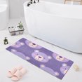 thumbnail image 1 of Bath Mat Soft Plush Non-Slip Absorbent Bathroom Rugs 39"x20" Cartoon Bear Face, 1 of 8