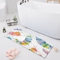 thumbnail image 1 of Bath Mat Soft Plush Non-Slip Absorbent Bathroom Rugs 39"x20" Cartoon Colorful Caterpillar, 1 of 8