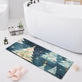 thumbnail image 1 of Bath Mat Soft Plush Non-Slip Absorbent Bathroom Rugs 39"x20" Christmas Tree, 1 of 8