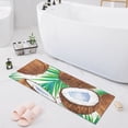 thumbnail image 1 of Bath Mat Soft Plush Non-Slip Absorbent Bathroom Rugs 39"x20" Coconut Orange Leaf, 1 of 8