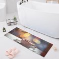 thumbnail image 1 of Bath Mat Soft Plush Non-Slip Absorbent Bathroom Rugs 39"x20" Coffee Cup on Table, 1 of 8