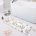thumbnail image 1 of Bath Mat Soft Plush Non-Slip Absorbent Bathroom Rugs 39"x20" Cute Elephant Heads Face, 1 of 8