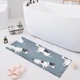 thumbnail image 1 of Bath Mat Soft Plush Non-Slip Absorbent Bathroom Rugs 39"x20" Cute Terrier Dogs, 1 of 8