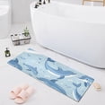 thumbnail image 1 of Bath Mat Soft Plush Non-Slip Absorbent Bathroom Rugs 39"x20" Dolphins in Sea, 1 of 8