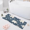 thumbnail image 1 of Bath Mat Soft Plush Non-Slip Absorbent Bathroom Rugs 39"x20" Elephant and Stars, 1 of 8