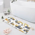thumbnail image 1 of Bath Mat Soft Plush Non-Slip Absorbent Bathroom Rugs 39"x20" Excavator Dump Truck, 1 of 8