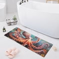 thumbnail image 1 of Bath Mat Soft Plush Non-Slip Absorbent Bathroom Rugs 39"x20" Octopus in Bottom Sea, 1 of 8
