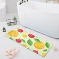 thumbnail image 1 of Bath Mat Soft Plush Non-Slip Absorbent Bathroom Rugs 39"x20" Orange Cherry Leaf, 1 of 8