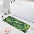 thumbnail image 1 of Bath Mat Soft Plush Non-Slip Absorbent Bathroom Rugs 39"x20" Palm Leaves, 1 of 8