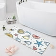 thumbnail image 1 of Bath Mat Soft Plush Non-Slip Absorbent Bathroom Rugs 39"x20" Seashells and Coral, 1 of 8