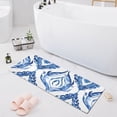 thumbnail image 1 of Bath Mat Soft Plush Non-Slip Absorbent Bathroom Rugs 39"x20" Waves Line Art, 1 of 8