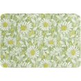 Bath Mat Spring Floral Indoor Doormat Absorbent Floor Mats, White