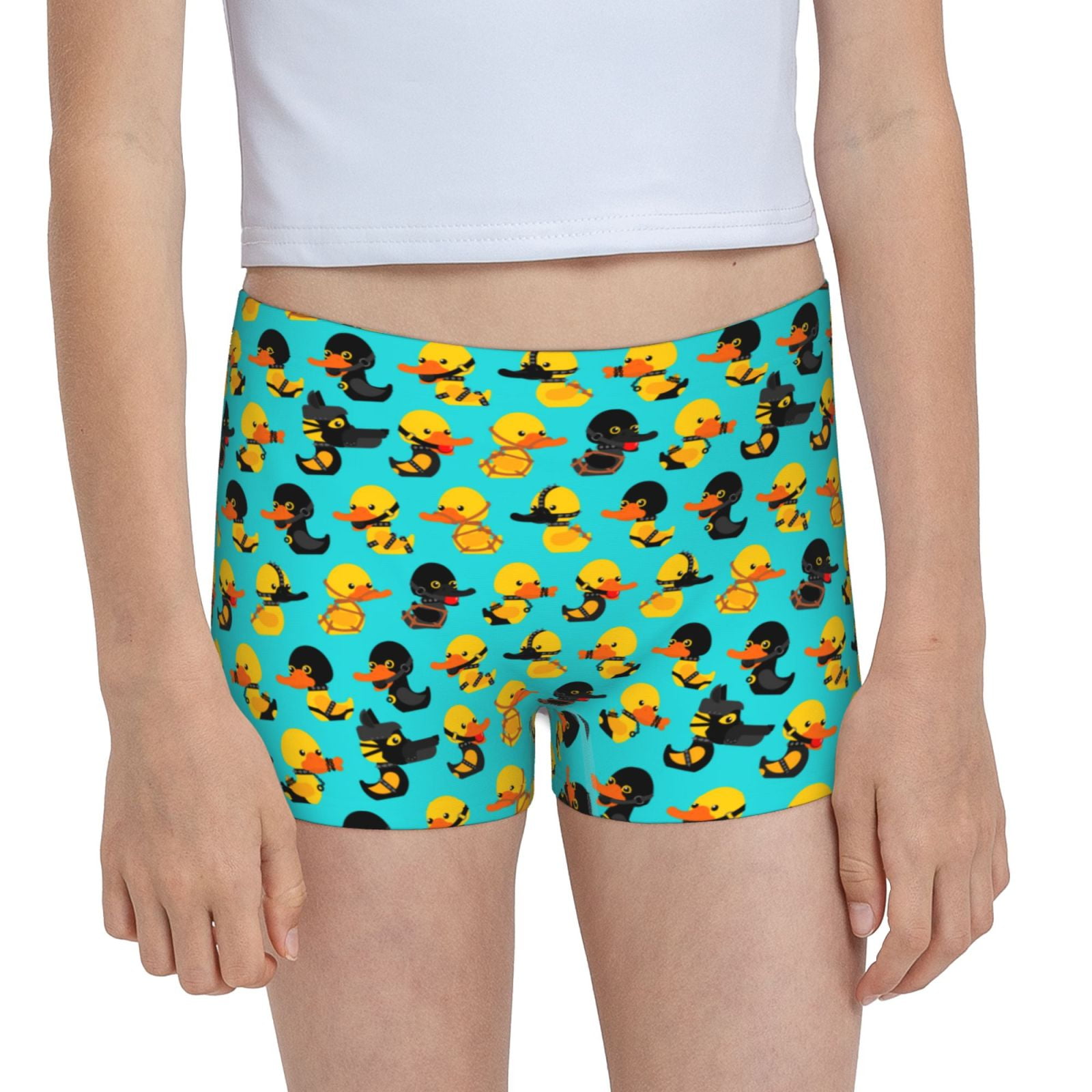 Easygdp Duck In Black Suit Girls Hipster Cotton Underwear Little Girls