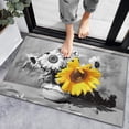 thumbnail image 1 of Bath Mat Sunflower Spring Yellow Flower Watercolor Indoor Outdoor Doormat Durable Welcome Front Door Mats Entryway Rugs Non-Slip Floor Mat Entrance Rugs Bath Rug Kitchen Rugs 18 x 30 in, 1 of 5