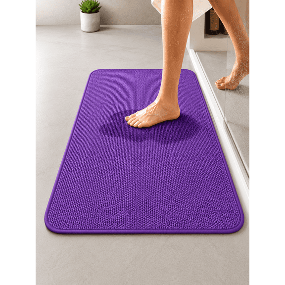 Bath Mat,Ultra Thin Bathroom Rugs,Rubber Bath Mats for Bathroom,No Slip Bath Rugs,Quick Dry,Machine Washable,Low Pile,Absorbent,Shower Outside,Sink,Home Decor Accessories.Beige,
