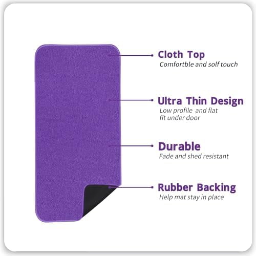 Bath Mat,Ultra Thin Bathroom Runner Rugs,Large Bath Mats for Bathroom,Quick Dry,Non-Slip,Machine Washable,Low Pile,Bath Rug,Shower Outside,Sink,Home Decor Accessories.Purple