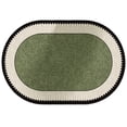 thumbnail image 1 of Bath Mat Ultra Thin Non Slip Rubber Bathroom Rug Quick Dry Machine Washable Absorbent Low Pile For Shower Outside Sink Home Decor Green Bathroom Rugs Green-E 32*20 In, 1 of 9