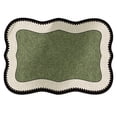 thumbnail image 1 of Bath Mat Ultra Thin Non Slip Rubber Bathroom Rug Quick Dry Machine Washable Absorbent Low Pile For Shower Outside Sink Home Decor Green Bathroom Rugs Green-C 32*20 In, 1 of 9