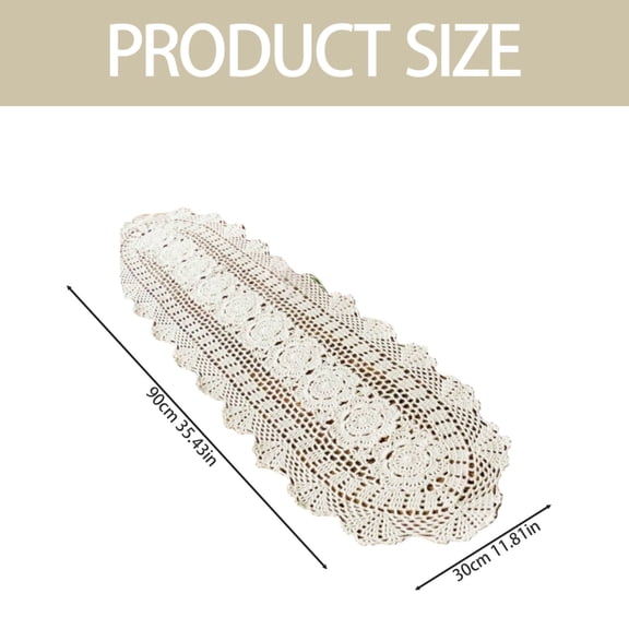 Bath Mat Water Absorbent Vintage Charm Handmade Crochet Lace Table Runner Elegant Hollow Design For Dining Table Placemats And Home Decor A Of Timeless To Your Interior
