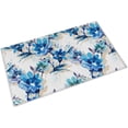 thumbnail image 1 of Bath Mat Watercolor flower Indoor Outdoor Entrance Door Mat Non-Slip Bath Rug Bathmat Decor Small Area Rug Carpet Kitchen Door Mats Floor Mats Home Decor 24 x16 Inch, 1 of 5