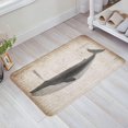 Bath Mat Whale Vintage Marine Life Animal Floor Plush Mats Bathmat
