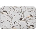 thumbnail image 1 of Bath Mat Willow Branches and Birds Black Capped Chickadee Indoor Outdoor Entrance Door Mat Non-Slip Bath Rug Bathmat Decor Small Area Rug Carpet Kitchen Door Mats Floor Mats Home Decor 32 x20 Inch, 1 of 5