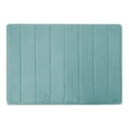thumbnail image 1 of Safdie & Co. Bath Mat Woven Hyper Absorbent Memory Foam in Aqua, 1 of 2