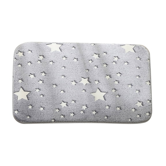 Bath Mat for Bathroom,Glow in Dark Doormat - Non- Star Moon Planet Mat for Bathroom/Bedroom