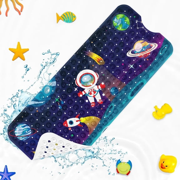 Bath Mat for Tub, Space Astronaut, 40 X 16 Inch, for