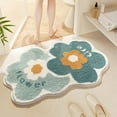 thumbnail image 1 of Bath Mats for Bathroom 15.74×23.62"- Non Slip Bathroom Rugs Cute Bath Mat Floral Bathroom Rugs Fluffy Bath Rug Water Aabsorbent Small Bathroom Rug Quick Dry Bath Mat for Tub Floor Shower, 1 of 6