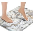 thumbnail image 1 of Bath Mat for Bathroom, Bathroom Mats Rugs No Silp, Marble Texture Washable Cover Floor Rug Carpets Floor Mat Bathroom Decorations 18x30 Inches for Kitchen Bedroom Indoor, 1 of 6