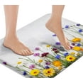 thumbnail image 1 of Bath Mats for Bathroom, Bathroom Mats Rugs No Silp,Yellow Daisy Washable Cover Floor Rug Carpets Floor Mat Bathroom Decorations 18x30 Inches for Kitchen Bedroom Indoor, 1 of 6