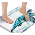 thumbnail image 1 of Bath Mats for Bathroom, Bathroom Mats Rugs No Silp,sea Turtle Washable Cover Floor Rug Carpets Floor Mat Bathroom Decorations 16x24 Inches for Kitchen Bedroom Indoor, 1 of 5