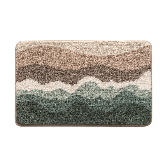 Bath Mats Hwkond Bathroom Rugs, Extra Soft And Absorbent Microfiber Bath Rugs, Non-Slip Plush Bath Carpet, Machine Wash Dry, Bath Mats,Blue,40x60cm
