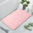 thumbnail image 1 of Bath Mats, Memory Foam Bath Mat, Super Soft Non-Slip Bathroom Rug, Bathroom Bedroom Living Room Carpet, Soft Absorbent Plushs Microfiber Bathroom Floor Tub Bathmat Blush, 1 of 5