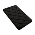 thumbnail image 1 of Bath Mats For Tub, Hwkond Memory Foam Bath Mat Rug Ultra Soft Non Slip And Absorbent Bathroom Rug Machine Wash Dry Comfortable Thick Bath Rug Carpet,Black,16.14x24.01in, 1 of 8