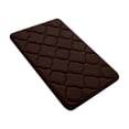 thumbnail image 1 of Bath Mats For Tub, Hwkond Memory Foam Bath Mat Rug Ultra Soft Non Slip And Absorbent Bathroom Rug Machine Wash Dry Comfortable Thick Bath Rug Carpet,Brown,16.14x24.01in, 1 of 7