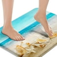 thumbnail image 1 of Bath Mats for Bathroom, Bathroom Mats Rugs No Silp, Blue Beach Washable Cover Floor Rug Carpets Floor Mat Bathroom Decorations 18x30 Inches, 1 of 9