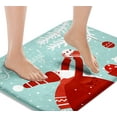 thumbnail image 1 of Bath Mats for Bathroom Cute Red Santa Claus Washable Cover Floor Rug Carpets Floor Mat Bathroom Decorations 16x24 Inches for Kitchen Bedroom Indoor, 1 of 6