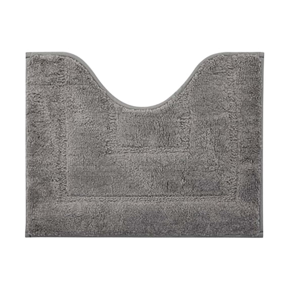 Bath Mats for Bathroom Floor, U-Shaped Microfiber Bath Rug with Non-Slip Back, Super Absorbent and Quick-Drying, 50 x 40 cm