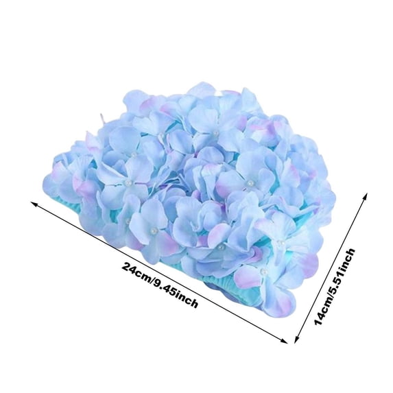 Bath Organizer Reusable Shower Cap Lace Vintage Swim Cap Floral Petal Retro Style Bathing Caps For Women Rose