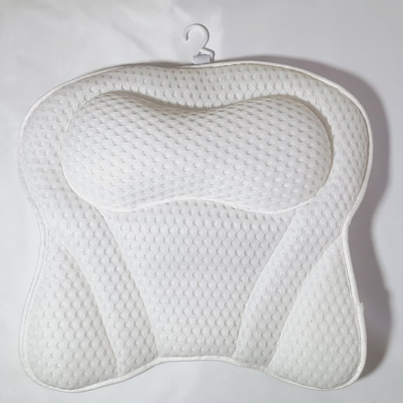 Bath Pillow Bathtub Pillow, Luxury Bath Pillows for Tub Neck and Back Support, Bath Tub Pillow Headrest with Soft 4D Mesh